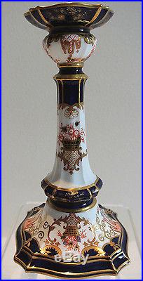 Rare Royal Crown Derby Pair Of Candlesticks Date Code For 1909