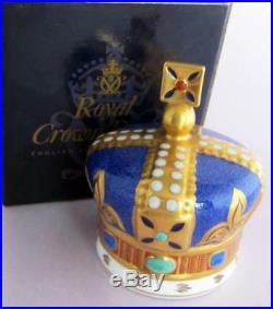 Rare Royal Crown Derby Paperweight Queen Victoria Royal Warrant Limited Edition