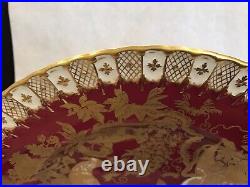 Rare Royal Crown Derby Paradise MAROON/CRIMSON PATTERN 10.75 DINNER Plate