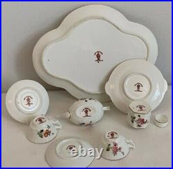 Rare Royal Crown Derby Posie Pattern Miniature Tea Set And Tray