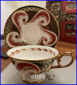 Rare Royal Crown Derby ROYAL CHINA Pattern Cup and Saucer