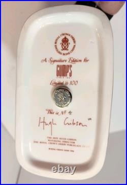 Rare Royal Crown Derby Signature Edition for Gumps Elephant 4/100 Hugh Gibson