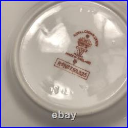 Rare Set 3 Royal Crown Derby DOG Demitasse Cups Saucers Artist Signed Stunning 4