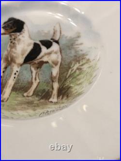 Rare Set 4 Royal Crown Derby DOG Demitasse Cups Saucers Artist Signed Stunning 1