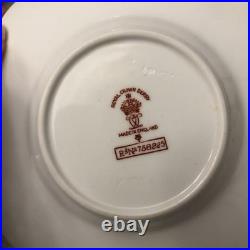 Rare Set 4 Royal Crown Derby DOG Demitasse Cups Saucers Artist Signed Stunning 1