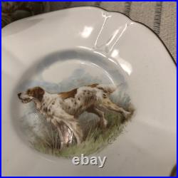 Rare Set 4 Royal Crown Derby DOG Demitasse Cups Saucers Artist Signed Stunning 3