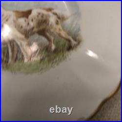 Rare Set 4 Royal Crown Derby DOG Demitasse Cups Saucers Artist Signed Stunning 3