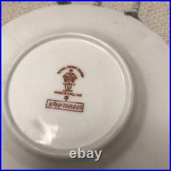 Rare Set 4 Royal Crown Derby DOG Demitasse Cups Saucers Artist Signed Stunning 3