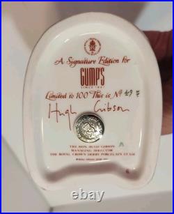 Rare Vtg Royal Crown Derby Signature Edition Gumps Eagle 49/100 Hugh Gibson