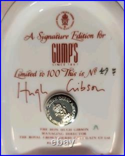 Rare Vtg Royal Crown Derby Signature Edition Gumps Eagle 49/100 Hugh Gibson