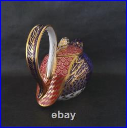 Retired ROYAL CROWN DERBY 3 Piece QUAIL Game Bird TEA SET Teapot Creamer Sugar