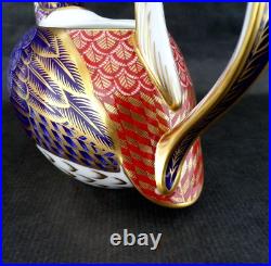 Retired ROYAL CROWN DERBY 3 Piece QUAIL Game Bird TEA SET Teapot Creamer Sugar