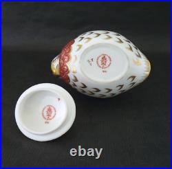 Retired ROYAL CROWN DERBY 3 Piece QUAIL Game Bird TEA SET Teapot Creamer Sugar