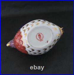 Retired ROYAL CROWN DERBY 3 Piece QUAIL Game Bird TEA SET Teapot Creamer Sugar