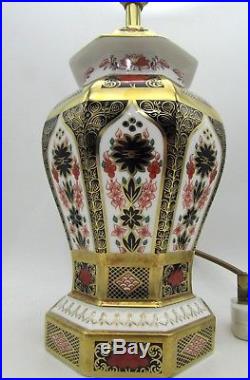 Royal CROWN DERBY Table Lamp Light Base OLD IMARI 1st Quality