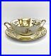 Royal-Crown-DERBY-PANEL-GREEN-Cream-Soup-Bowl-Saucer-Underplate-A1237-England-01-qw