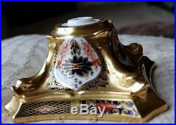 Royal Crown Derby 10 Candlestick- Middle and Base only. Imari pattern 1128