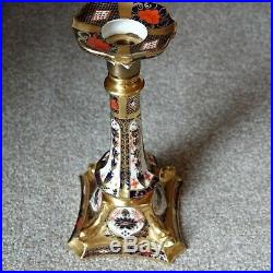 Royal Crown Derby 10 Candlestick- Middle and Base only. Imari pattern 1128