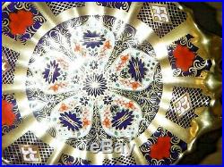 Royal Crown Derby 1128 Imari Twin Handled Acorn Footed Dish 1st Excellent
