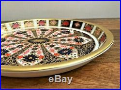 Royal Crown Derby 1128 Miniature Oval Tray, 2000 Stamp, 1st Quality