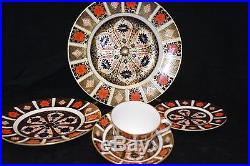 Royal Crown Derby 1128 Old Imari (12)-5 piece place settings PERFECT Condition