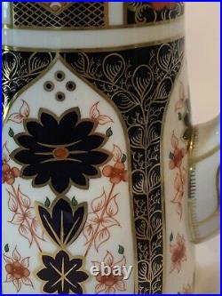 Royal Crown Derby 1128 Old Imari Coffee Pot Coffeepot MINT