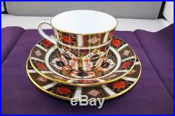 Royal Crown Derby 1128 Old Imari Cup Saucer and Side Plate Set XXXVII