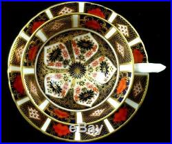 Royal Crown Derby 1128 Old Imari Elizabeth Footed Cup & Saucer Ist Quality
