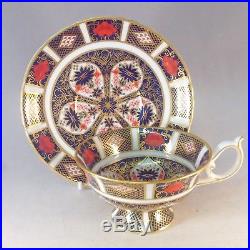 Royal Crown Derby 1128 Old Imari Elizabeth Footed Cup and Saucer Excellent