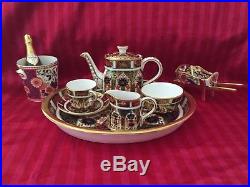 Royal Crown Derby 1128 Old Imari Miniature Tea Set, Plus Extras