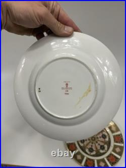Royal Crown Derby 1128 Old Imari Pattern 8 1/2 Inch Sandwich Plates Various Date