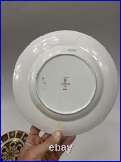 Royal Crown Derby 1128 Old Imari Pattern 8 1/2 Inch Sandwich Plates Various Date