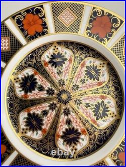 Royal Crown Derby 1128 Old Imari Salad Plates Set of 6- 8 1/2 with gold trim
