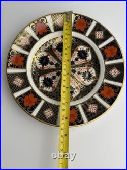 Royal Crown Derby 1128 Old Imari Salad Plates Set of 6- 8 1/2 with gold trim