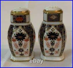Royal Crown Derby 1128 Old Imari Salt Pepper Shakers Set (More Available) MINT