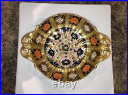 Royal Crown Derby 1128 Old Imari Solid Gold Band Bon Bon Dish 1st beautiful Royal Crown Derby 1128 Old Imari Solid Gold Band Bon Bon Dish 1st beautiful