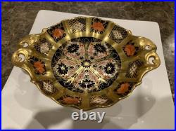 Royal Crown Derby 1128 Old Imari Solid Gold Band Bon Bon Dish 1st beautiful