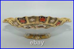 Royal Crown Derby 1128 Old Imari Solid Gold Band Bon Bon Dish 1st beautiful