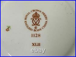 Royal Crown Derby #18 8002M Old Imari Teacup Saucer No. 1128 Kim Aya 6-Piece Set
