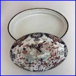 Royal Crown Derby 1880s Imari Kings Pattern 563 Covered Oval Serving Dish #2
