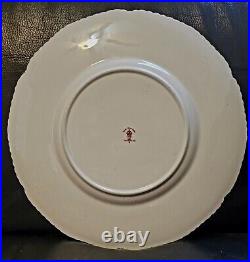 Royal Crown Derby 1937 Scenic Gold Encrusted Cobalt Dinner Plate Signed WEJ Dean