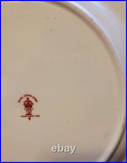 Royal Crown Derby 1937 Scenic Gold Encrusted Cobalt Dinner Plate Signed WEJ Dean