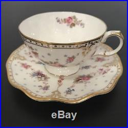 Royal Crown Derby 1st Quality Antoinette Tea Cup & Saucer