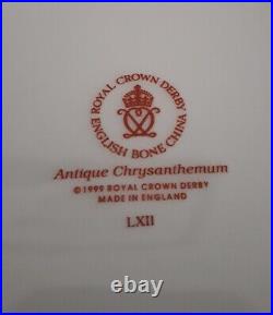 Royal Crown Derby 1st Quality Imari Accentantique Chrysanthemum 21.5cm Plate