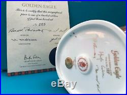 Royal Crown Derby 1st Quality Ltd Ed Prestige Golden Eagle Paperweight
