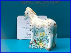 Royal Crown Derby 1st Quality Ltd Ed Shetland Pony Foal Paperweight