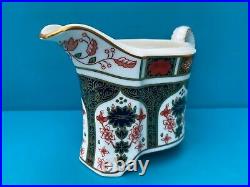 Royal Crown Derby 1st Quality Old Imari 1128 Ram Cream / Milk Jug