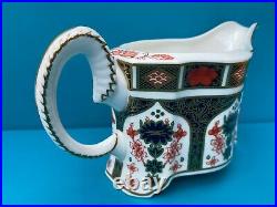 Royal Crown Derby 1st Quality Old Imari 1128 Ram Cream / Milk Jug