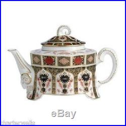 Royal Crown Derby 1st Quality Old Imari 1128 Ram Large Teapot