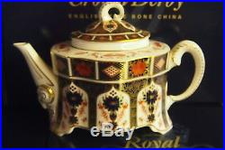 Royal Crown Derby 1st Quality Old Imari 1128 Ram Large Teapot